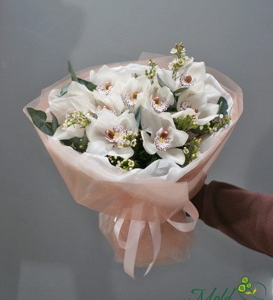 Букет из белых орхидей Фото 394x433